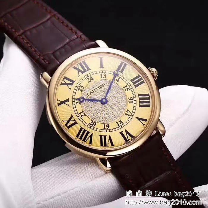 CARTIER卡地亞 RONDE LOUS CARTIER路易圓系列 高端男士腕表 WSS1275